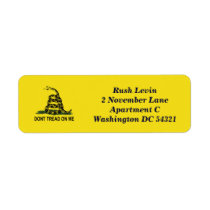Dont Tread On Me Custom Return Address Label