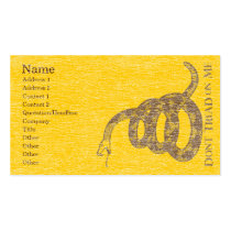 "Don't Tread On Me" Profile Card business cards