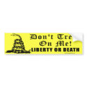 Don't Tread On Me Rattlesnake bumper stickers by jjackson72 Don't Tread On Me Rattlesnake bumper stickers