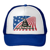 Dont Tread on Me, Red White Blue Patriotic Hat Cap