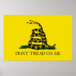 Dont Tread On Me Revolutionary War Gadsden Flag Posters