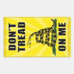 Don't Tread on Me Round Stickers