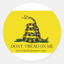 Don't Tread On Me Round Stickers