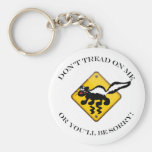 Don't Tread on Me Skunk Keychain