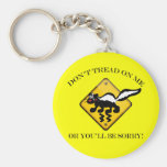 Don't Tread on Me Skunk Keychain
