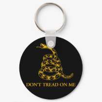 Don't Tread on Me Snake Keychain