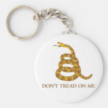 Don't Tread on Me Snake Keychain