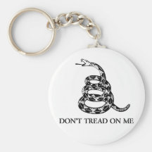 Don't Tread on Me Snake Keychain