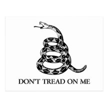 Don't Tread on Me Snake Postcard