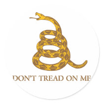 Don't Tread on Me Snake Sticker