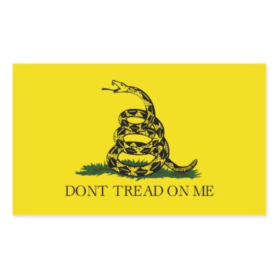 Don't Tread On Me Rectangle Stickers