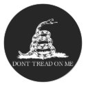 Don't Tread On Me Round Sticker