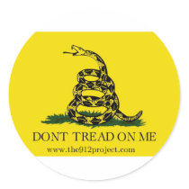 Don't Tread On Me Round Stickers
