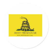 Don't Tread On Me Round Stickers