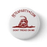 Dont Tread On Me Tea Party Button