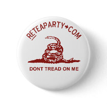 Dont Tread On Me Tea Party Button