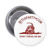 Dont Tread On Me Tea Party Button buttons