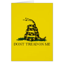 DONT TREAD ON ME, The Gadsden Flag Greeting Cards