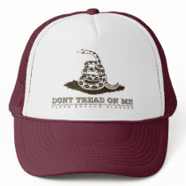 Don't Tread On Me Trucker Hat by Libertymaniacs Don't Tread On Me Trucker Hat