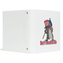 dont tread on me usa bad ass honey badger vinyl binder