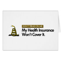 DONT TREAD ON MY HEALTHCARE cards