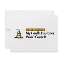 DONT TREAD ON MY HEALTHCARE invitations by unclejustudios DONT TREAD ON MY HEALTHCARE invitations