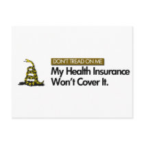 DONT TREAD ON MY HEALTHCARE postcards