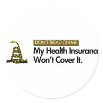 DONT TREAD ON MY HEALTHCARE stickers