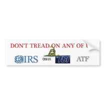 Don't Tread on US Bumper Sticker