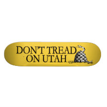 Don't Tread on Utah! This beehive bites! Skateboard
