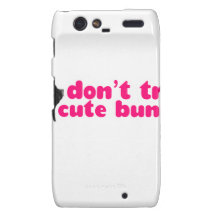 Dont Trust Cute Bunnies - Rabbits Naughty Droid RAZR Case