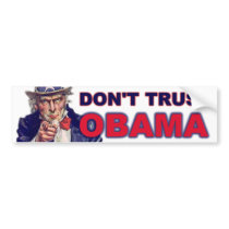 Don't Trust Obama Bumper Sticker