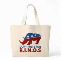Don't Vote for R.I.N.O.s bags by AmericanElephant Don't Vote for R.I.N.O.s bags