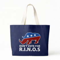 Don't Vote for R.I.N.O.s bags by AmericanElephant Don't Vote for R.I.N.O.s bags