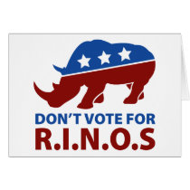 Don't Vote for R.I.N.O.s cards by AmericanElephant Don't Vote for R.I.N.O.s cards