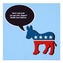 Don't wait until you get sick, support health care custom announcement