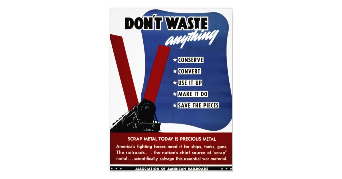 Don't Waste Scrap Metal Kodak Photo Print Zazzle
