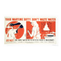 Don't Waste Water Kitchen WPA posters