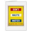Don't Waste Water WPA cards by lc_wpa Don't Waste Water WPA cards