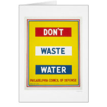 Don't Waste Water WPA cards