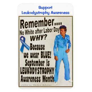 labor wear after don rectangular magnet blue