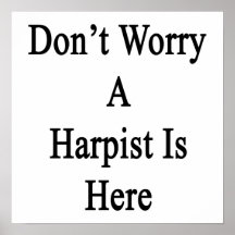 Don't Worry A Harpist Is Here Poster