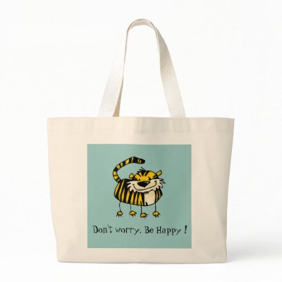 Don't worry, Be Happy ! Tote Bag by missprimus