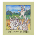 Don't worry, be hoppy. Custom Poster Print