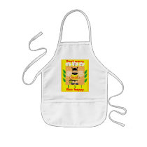 Don't worry, Bee happy aprons