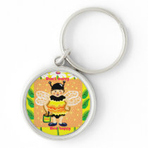 Don't worry, Bee happy keychains by Annaart Don't worry, Bee happy keychains