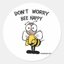Don't Worry Bee Happy stickers