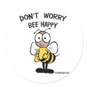 Don't Worry Bee Happy stickers