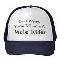 Don't Worry, I'm A Mule Rider Mesh Hats