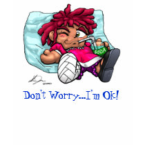 Don't Worry...I'm Ok! t-shirts by sjcomix Don't Worry...I'm Ok! t-shirts